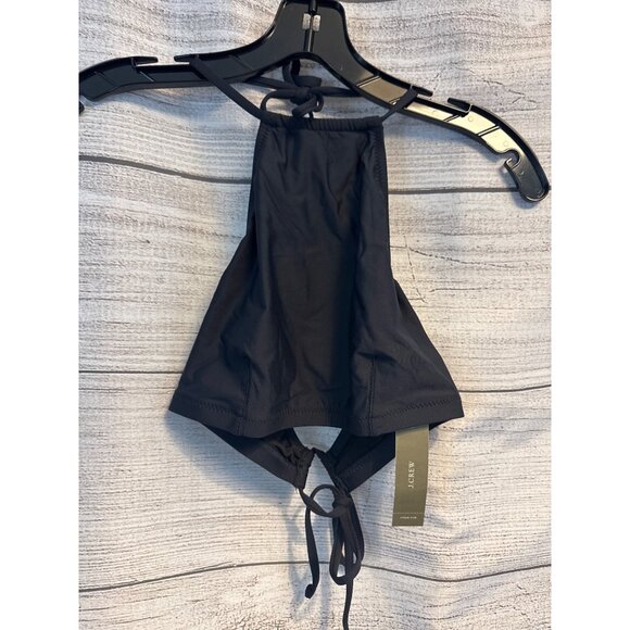 NWT J. Crew Cropped Halter Bikini Top Size M - Picture 1 of 3